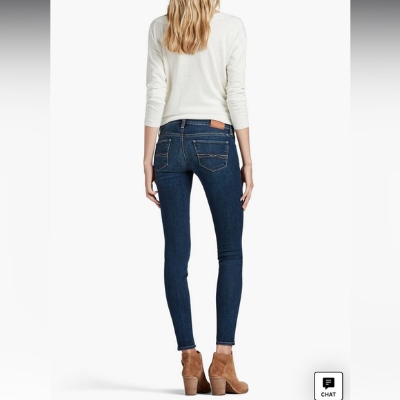 Lucky Brand Nade in USA Charlie Mid-Rise Skinny Jeans Dark Blue 6/28 Ankle - Picture 8 of 16